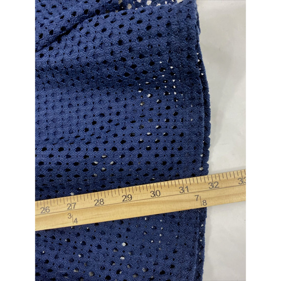 City Triangles Jumpsuit Junior 9 Romper Shorts Navy Blue Belted One Piece Summer - Picture 11 of 12